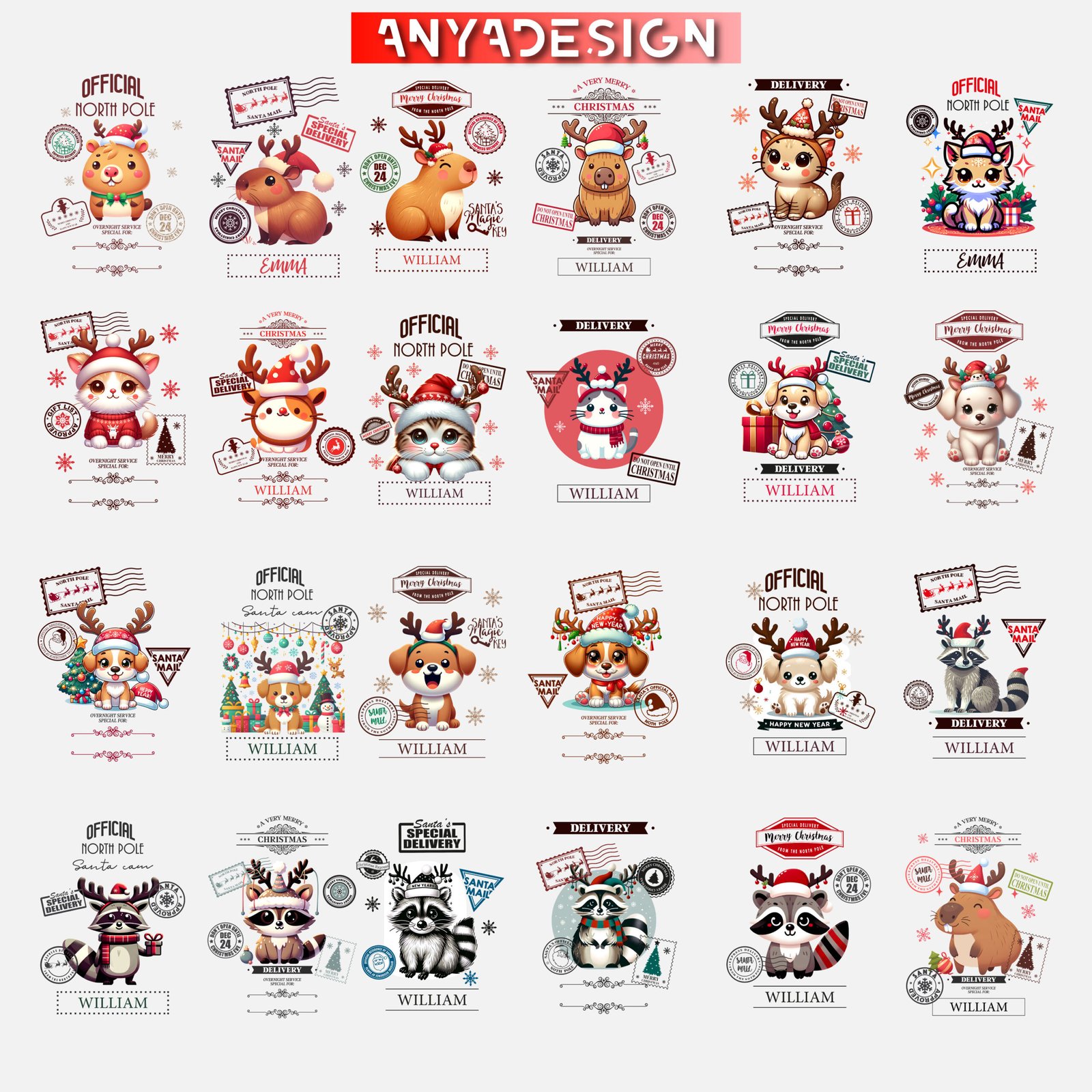 Kit 24 Diseños Morralitos Navideños - Imagen 2