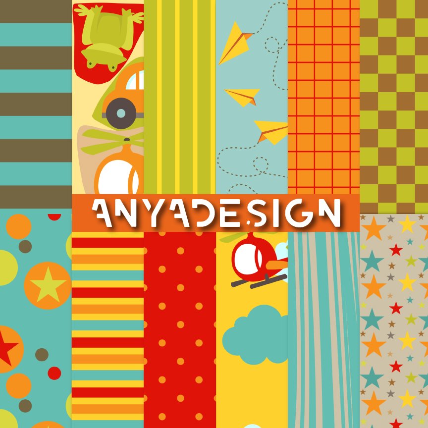 Set de Papeles Scrapbook Infantiles